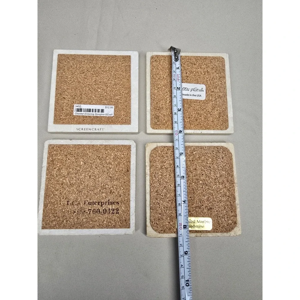 Stone Coasters Set Wine Set Of 4 Napa Valley Gundlach Sonoma